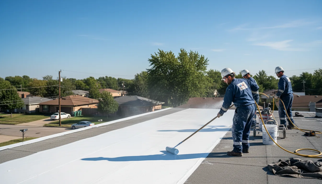 Commercial roof coating in New Waverly, TX near me